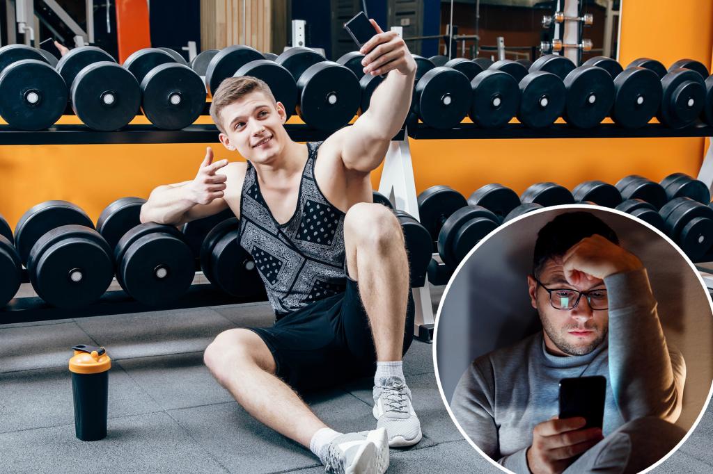 A social media habit is a sign that your man is obsessed with his muscles