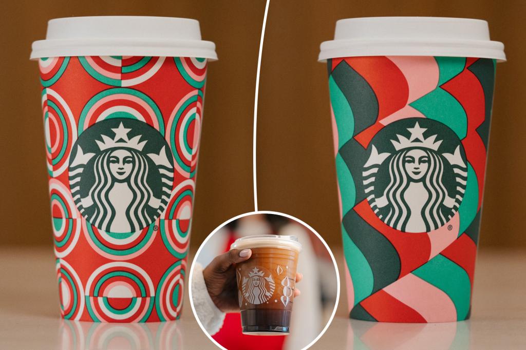 Starbucks unveils a "vibrant and bright" look at its 2024 holiday cups